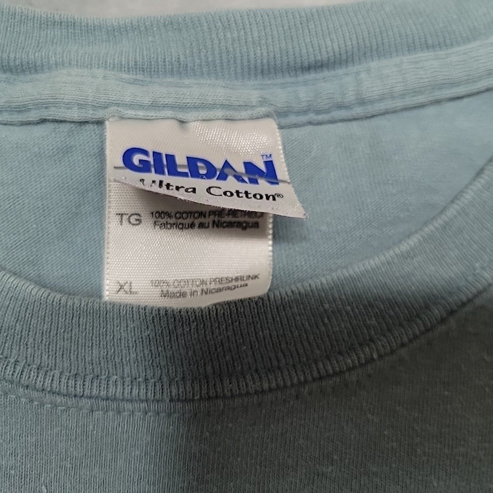VTG Political Graphic Tee Shirt Mens Extra Large Blue George W‎ Bush Miss Me Yet - Picture 3 of 5